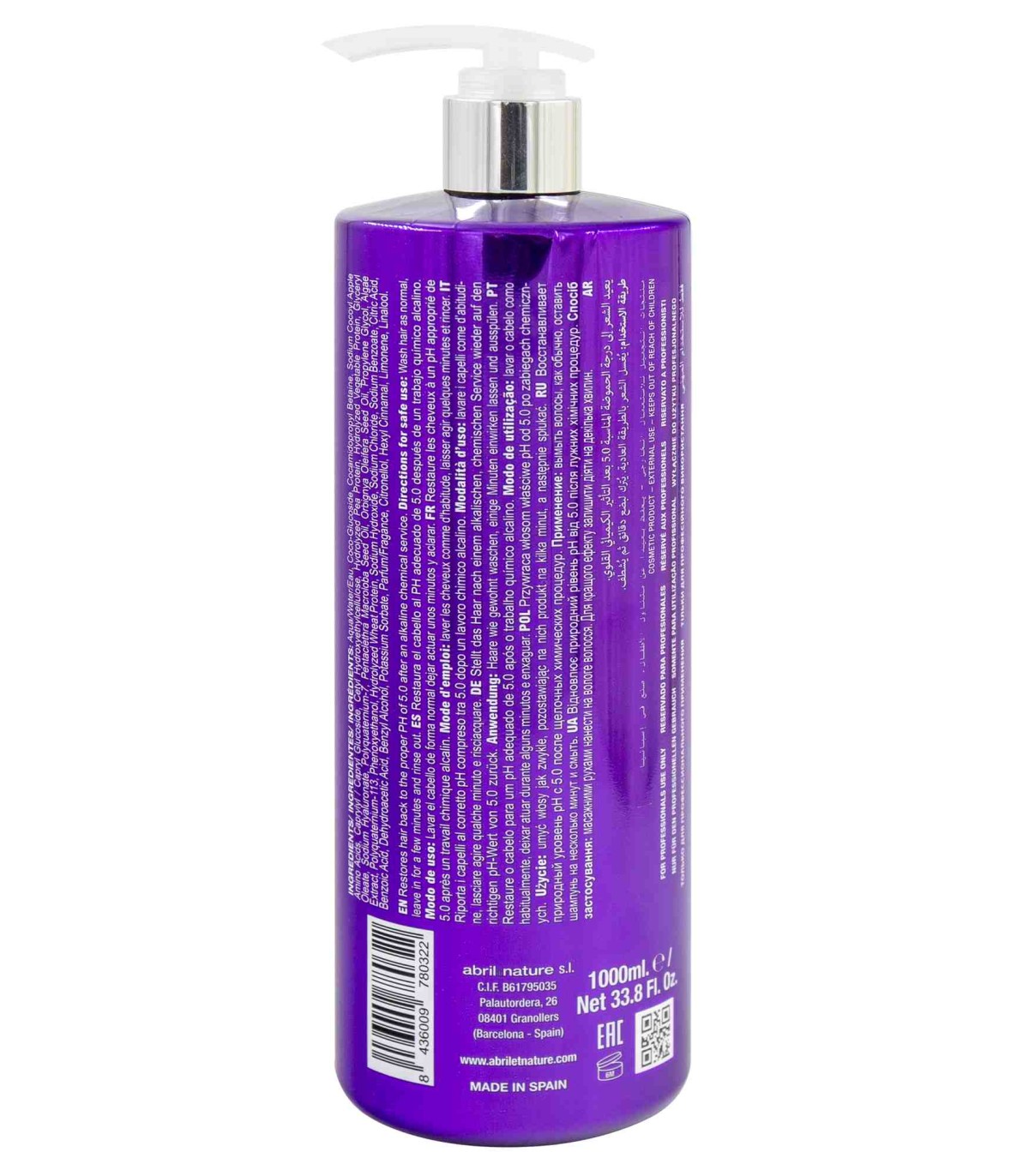 abril et nature bain shampoo Color 1000 ml.